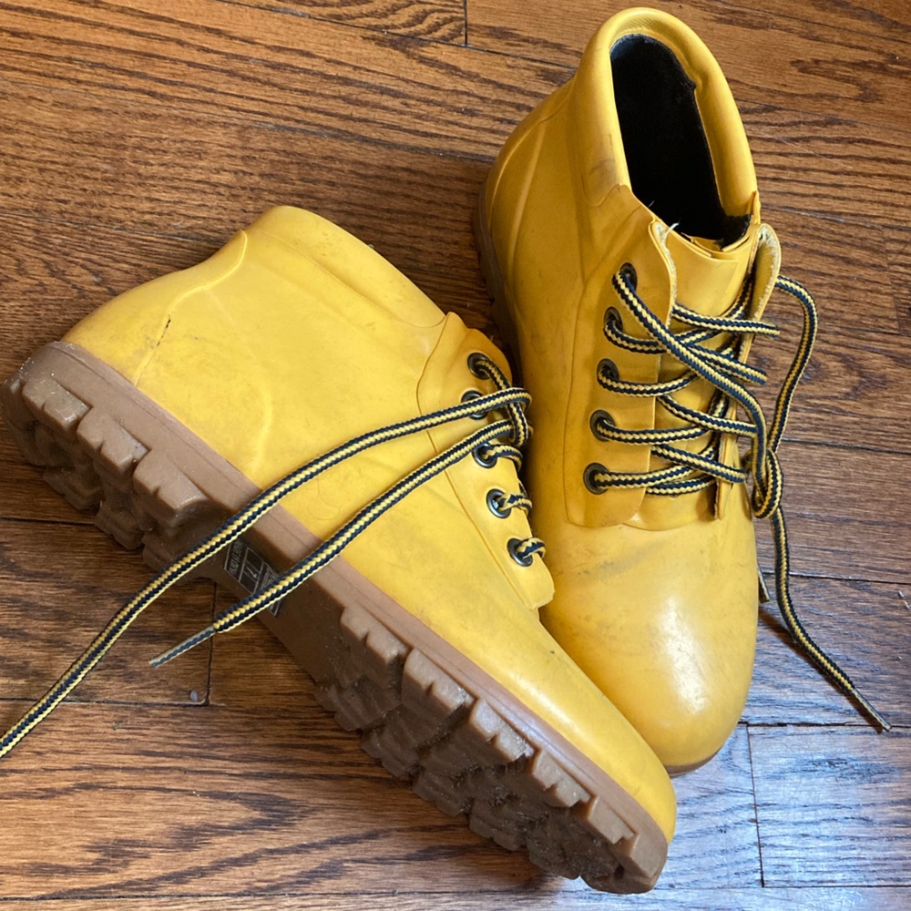 Land’s End Rubber Lace-Up Boots Boots